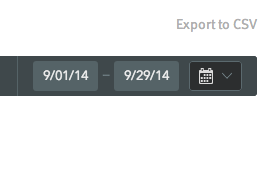 Custom dates input in date range filter.
