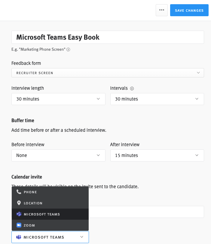 Easy Book page with microsoft teams meeting.png