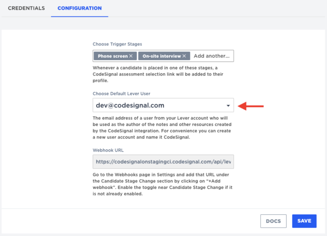 Enabling and using the Code Signal integration – Lever Support