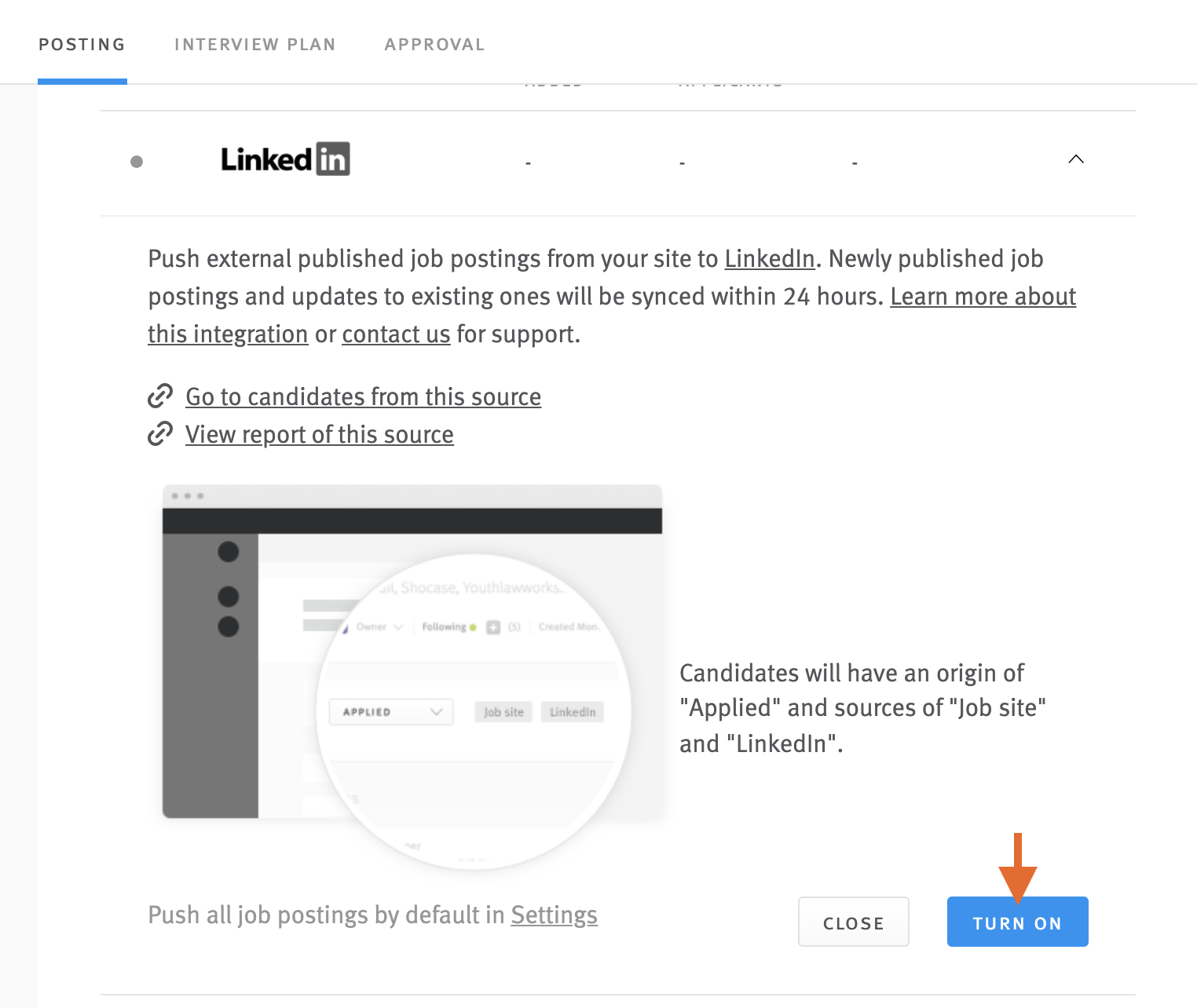 Enabling and using the LinkedIn job board integration – Lever Support