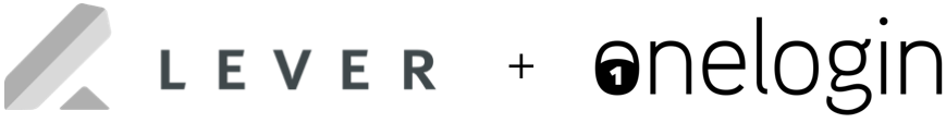 Lever and OneLogin logos