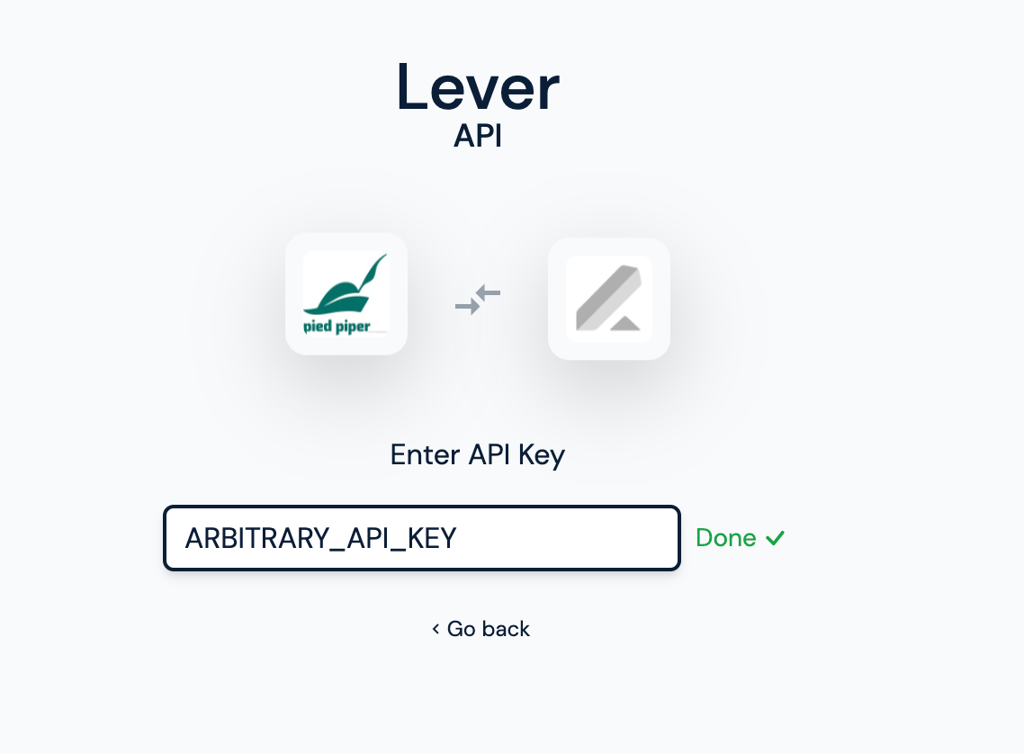 API key input field on Noon AI