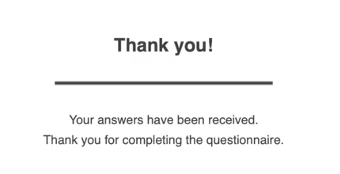 Selfmanagement platform thank you message.