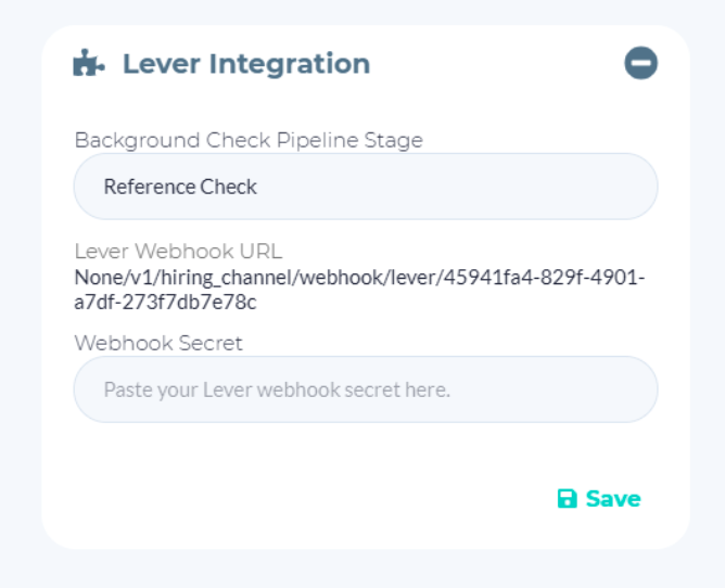 Turn platform with Lever integration modal.