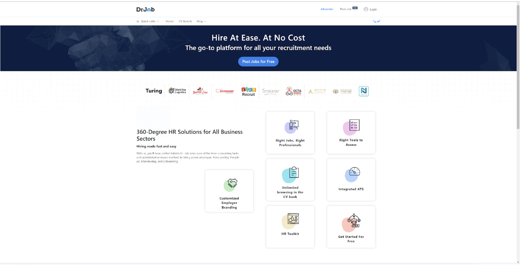 Dr.Job dashboard