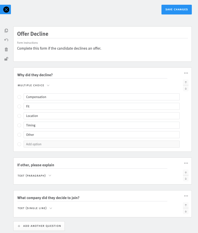 Form template editor