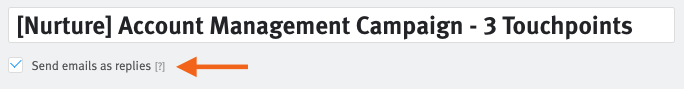 Close-up of template title and send as replies checkbox.