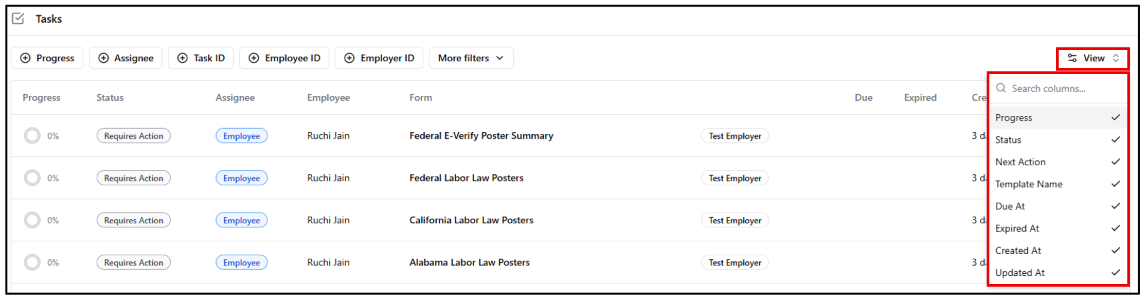 task page_view actions.png