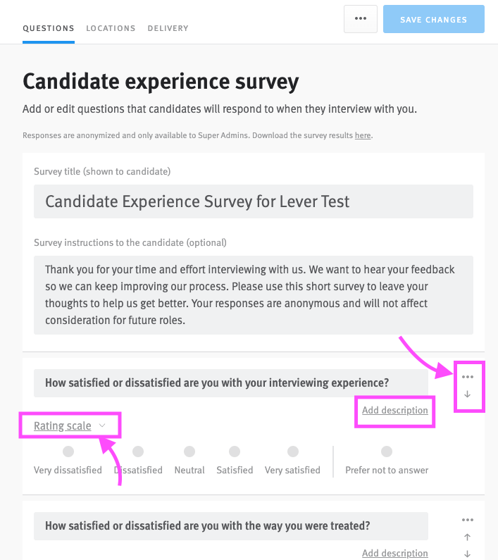 How do I use the Candidate Experience Survey? Lever Support