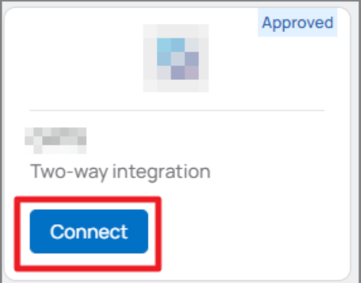 Lever two-way integration modal with connect button outlined