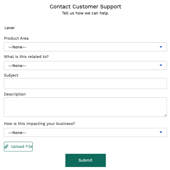 Submit and View Support Cases