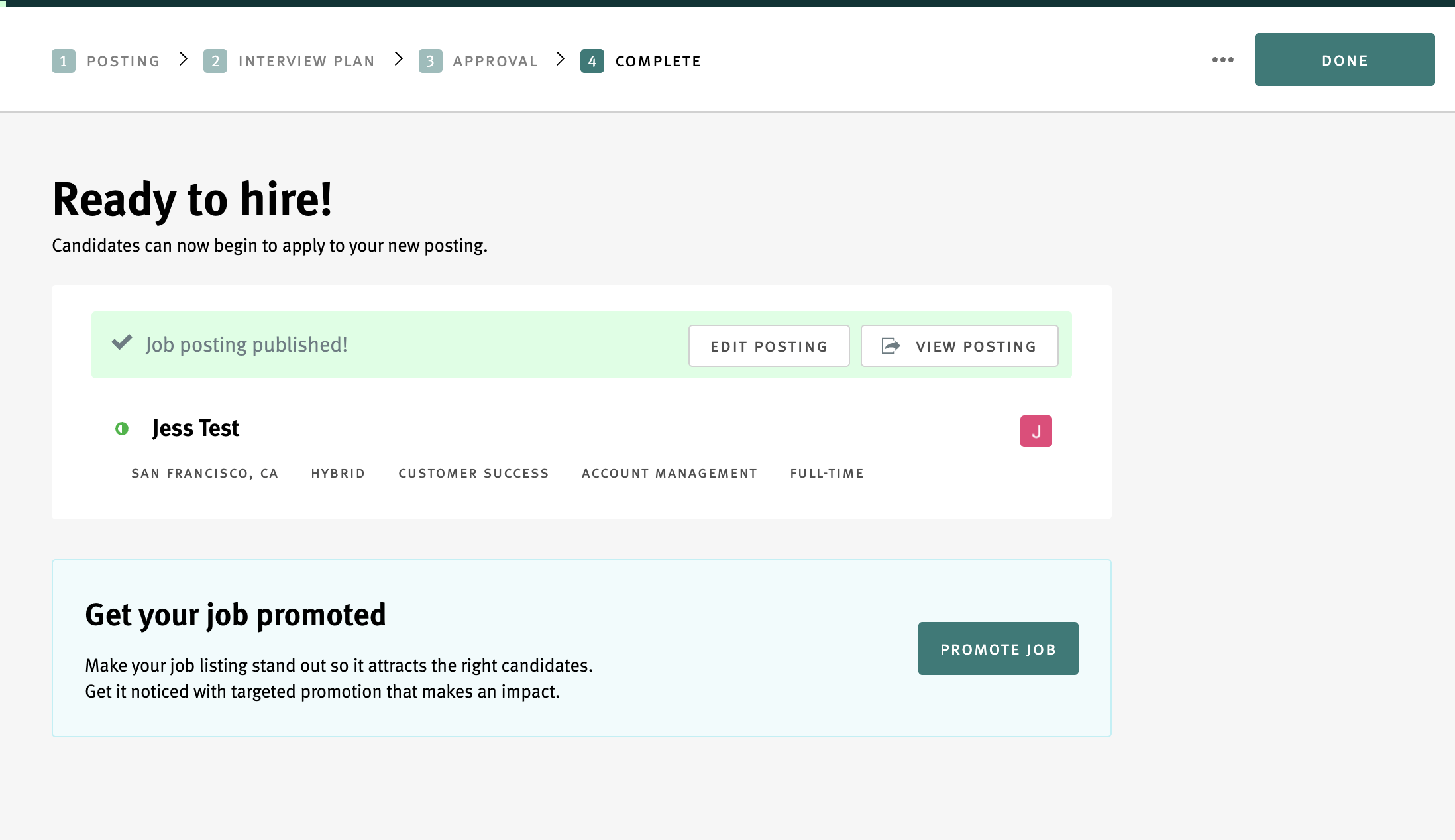 Create Job Postings